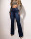 Back Shirred Jeans