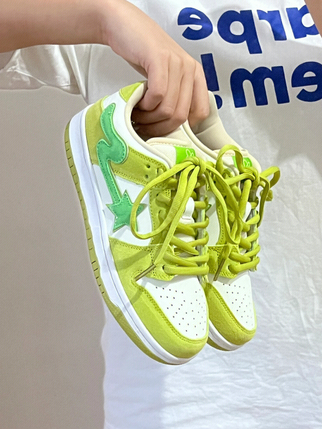 Apple Green Retro Casual Sneakers