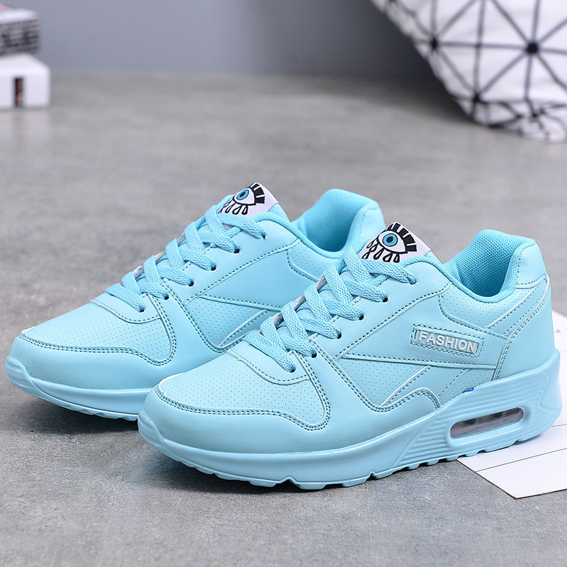 Pink Leather Sneakers