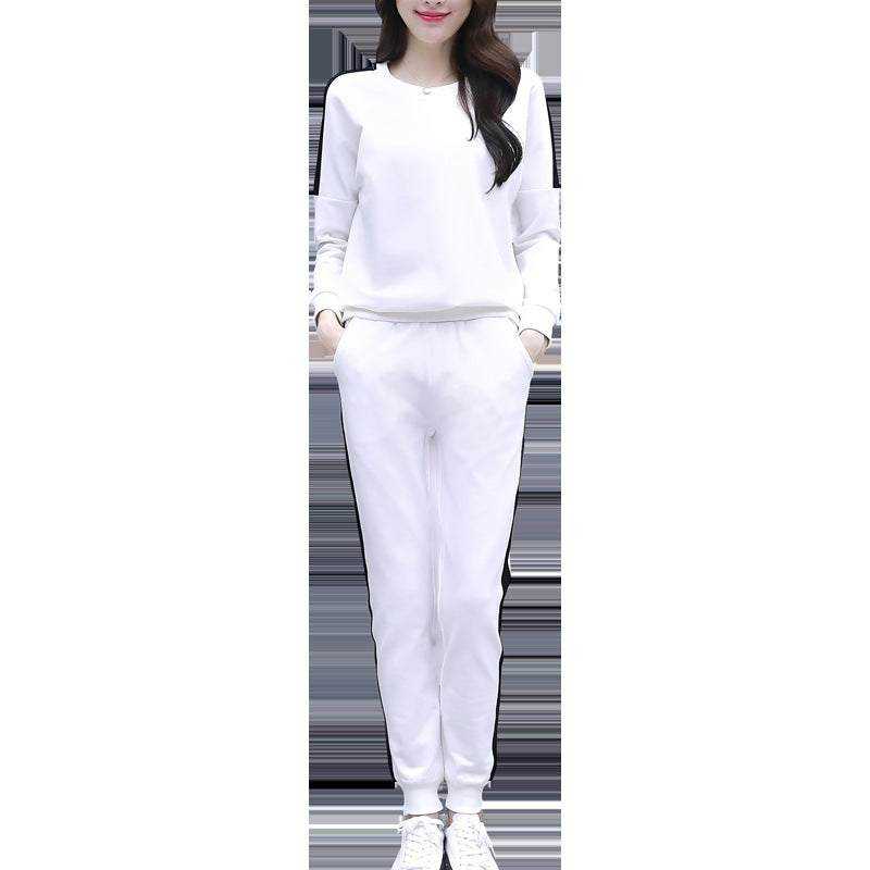 Style: OL commute
 
 
 Pattern: Solid color
 
 
 Style: Pantsuit
 
 
 Coat style: Hoodie sweater
 
 
 Long sleeves: Long sleeves
 
 
 Style of pants: Harlan pants
 
Korean style sportswear suitHOODIES & JACKETSROBS FASHIONSWEAR 114'SROBS FASHIONSWEAR 114’SKorean style sportswear suit