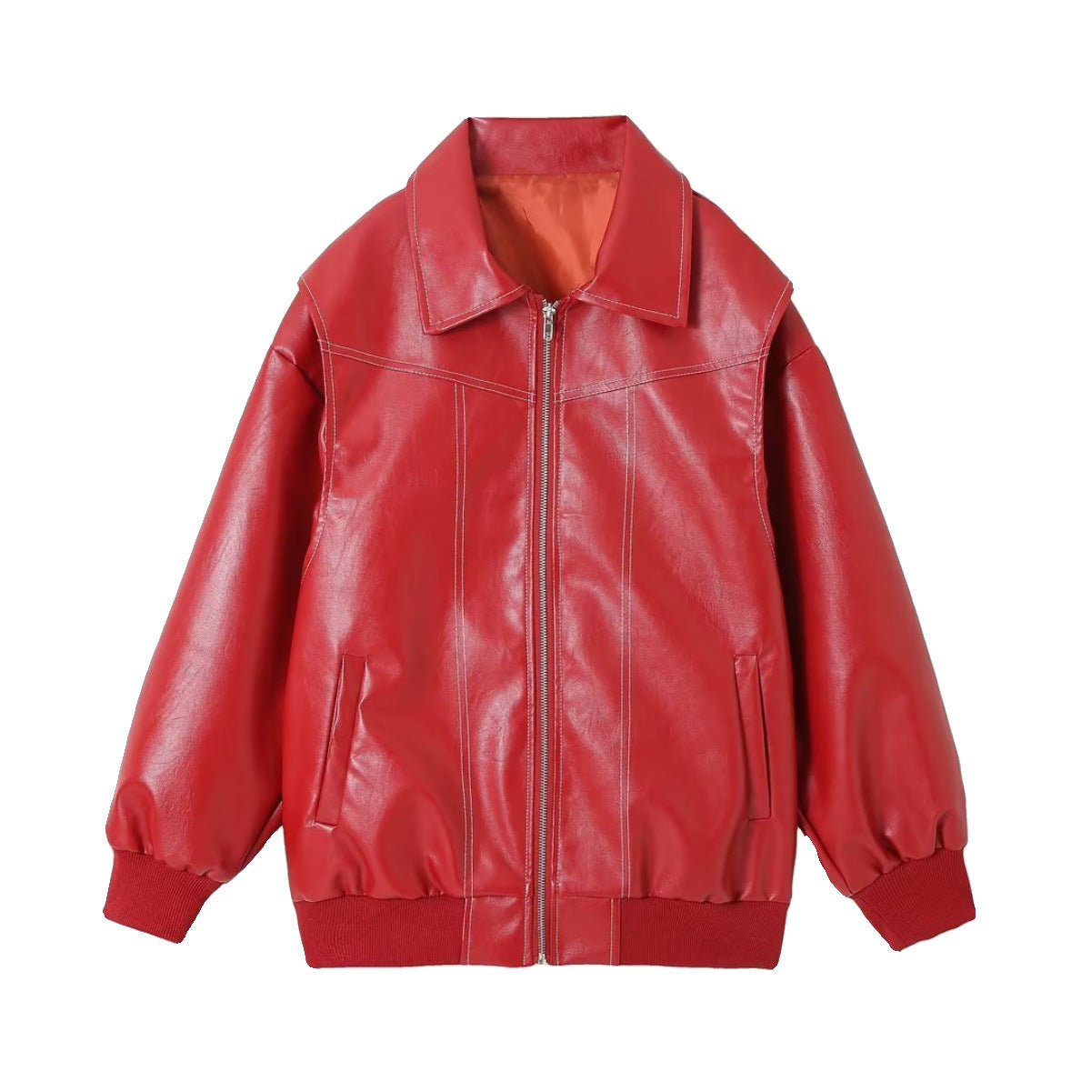 Moto Biker Leather Jacket