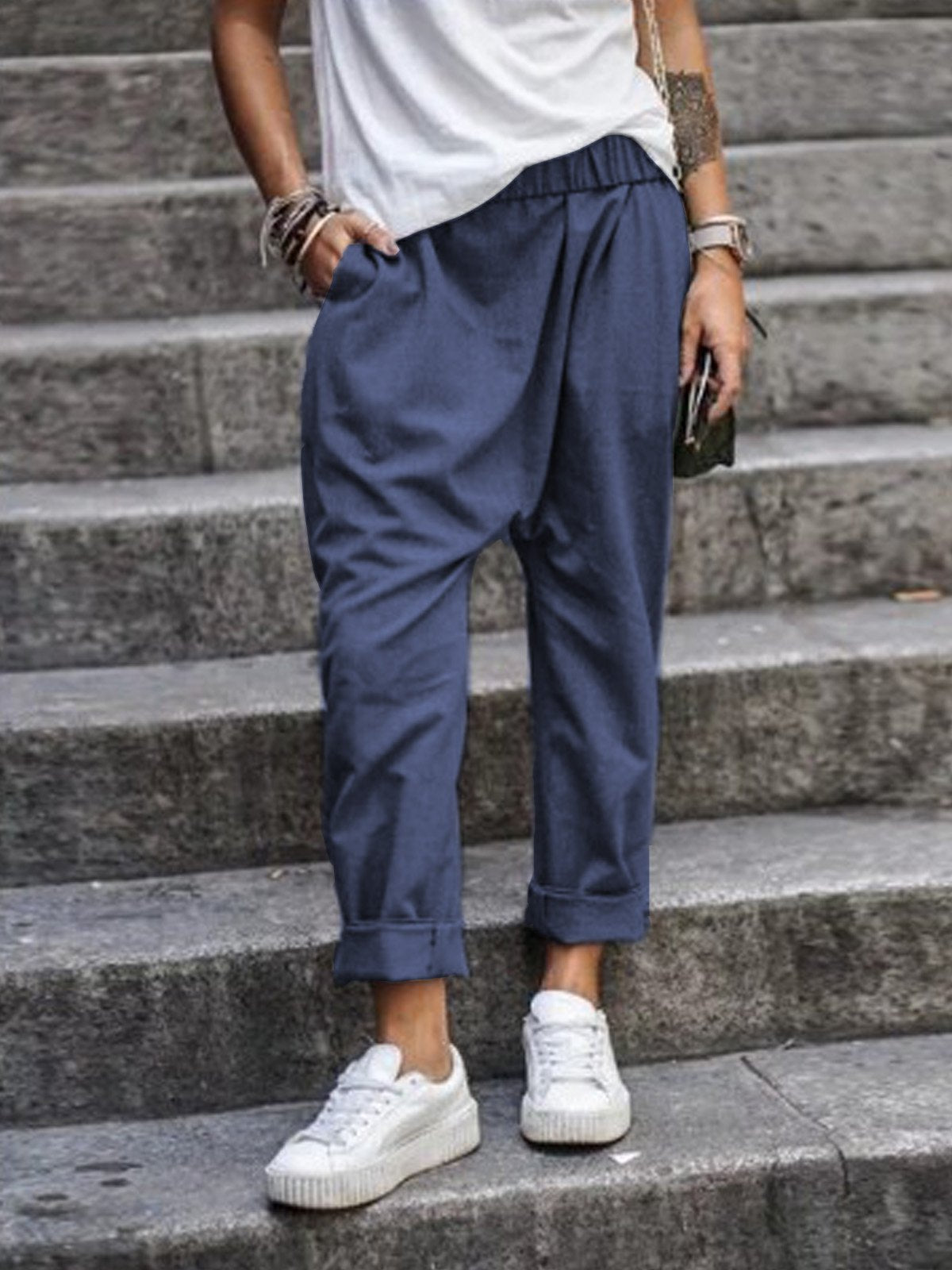 Waist Harem Pants