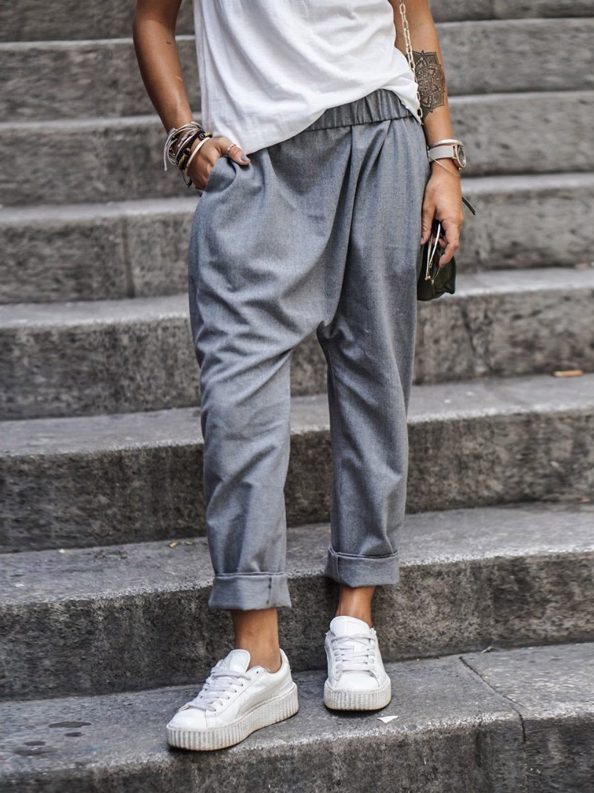 Waist Harem Pants