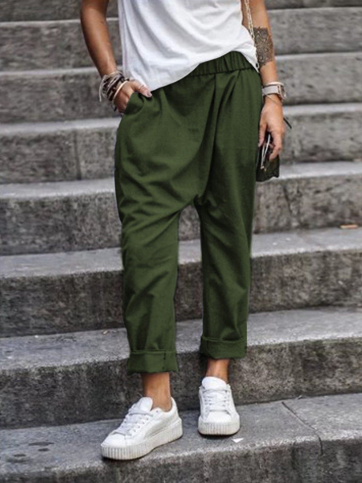Waist Harem Pants