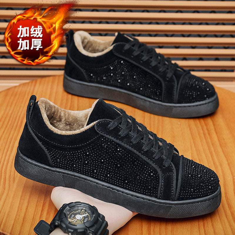 Product information:
 
 Pattern: solid color
 
 Lining material: Mesh
 
 Applicable sports: Universal
 
 Color: all black, black and white, pure black plus velvet, bHong Kong Style ShoesMENS SNEAKERSROBS FASHIONSWEAR 114'SROBS FASHIONSWEAR 114’SHong Kong Style Shoes