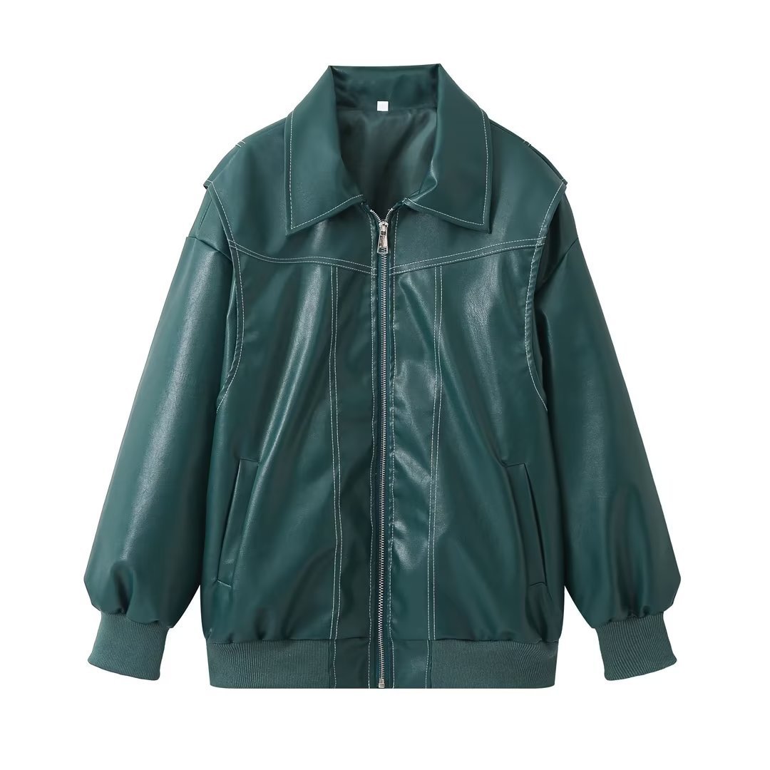 Moto Biker Leather Jacket