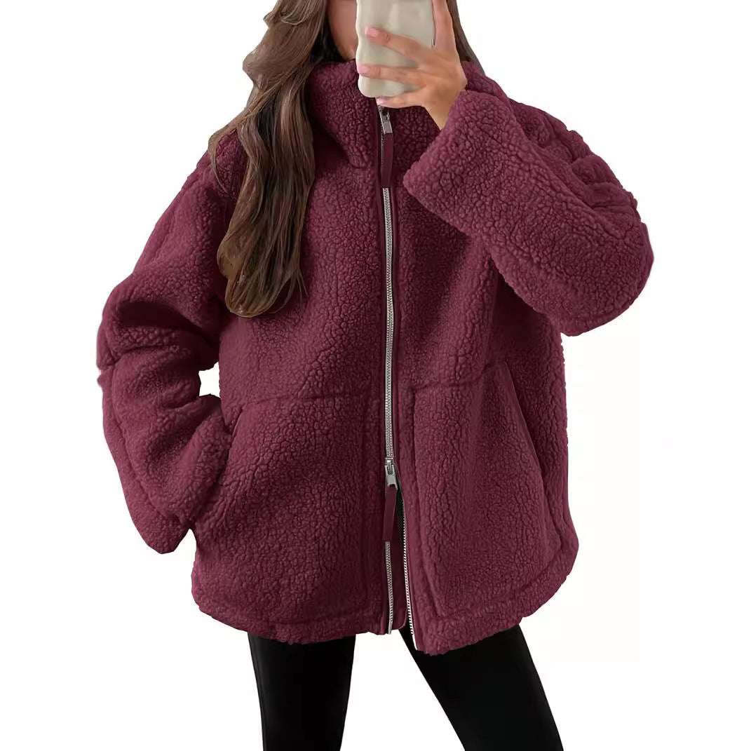 Winter Lapel Zip-up CoatCOUPLE MATCHING HOODIESROBS FASHIONSWEAR 114'SROBS FASHIONSWEAR 114’SWinter Lapel Zip-up Coat