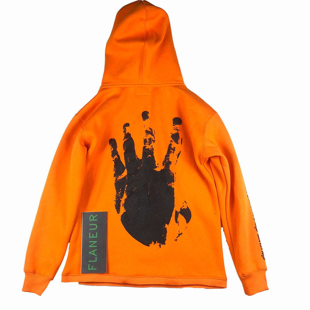 Hoodie with hand print