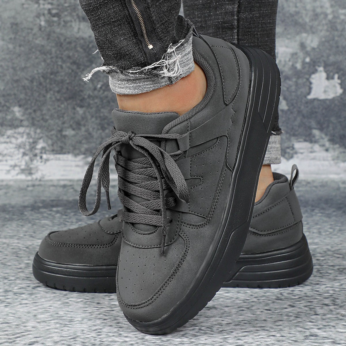 Frosted Skateboard Sneakers