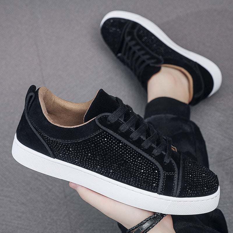 Product information:
 
 Pattern: solid color
 
 Lining material: Mesh
 
 Applicable sports: Universal
 
 Color: all black, black and white, pure black plus velvet, bHong Kong Style ShoesMENS SNEAKERSROBS FASHIONSWEAR 114'SROBS FASHIONSWEAR 114’SHong Kong Style Shoes