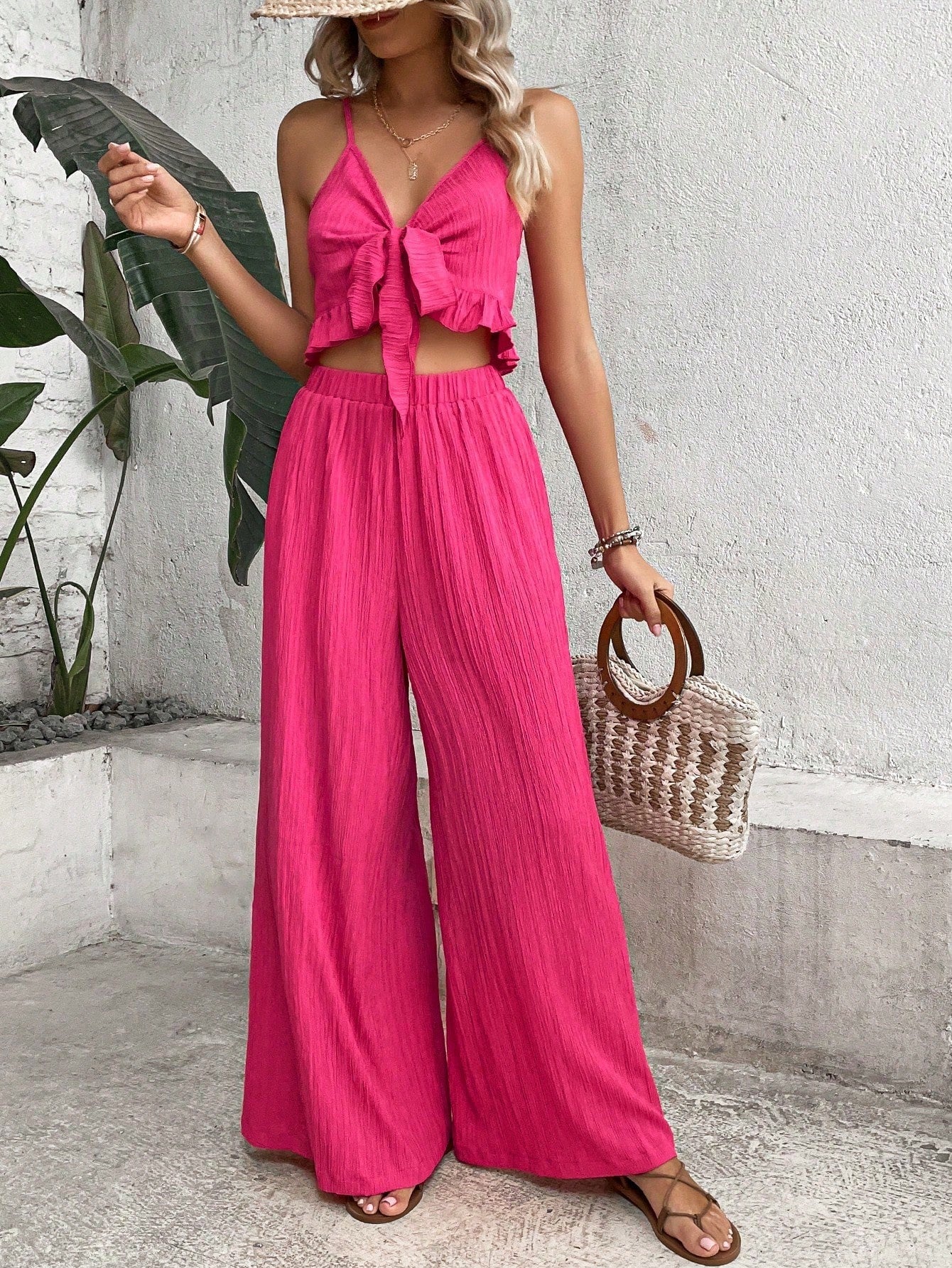 Knot Wide Leg Pants