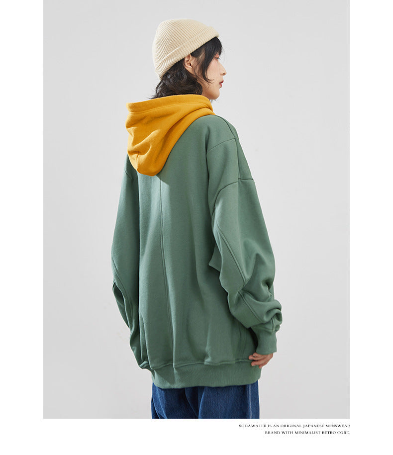 Colorblock Patch Sweatshirt