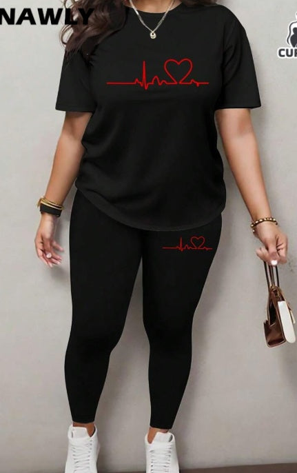 Neck And Leggings Set