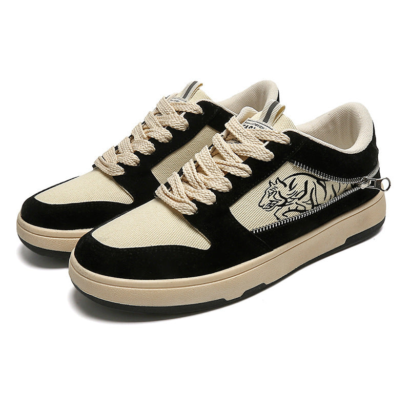 Zip-Up Casual Sneakers