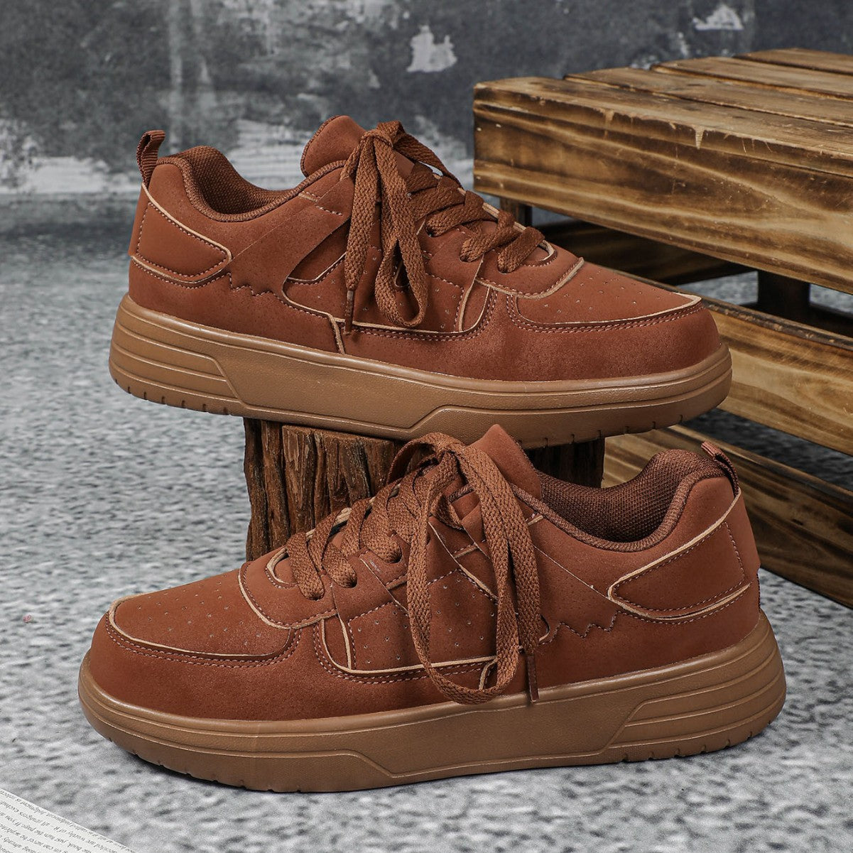 Frosted Skateboard Sneakers