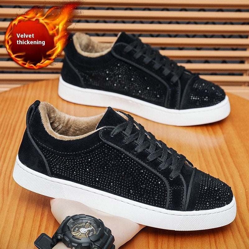 Product information:
 
 Pattern: solid color
 
 Lining material: Mesh
 
 Applicable sports: Universal
 
 Color: all black, black and white, pure black plus velvet, bHong Kong Style ShoesMENS SNEAKERSROBS FASHIONSWEAR 114'SROBS FASHIONSWEAR 114’SHong Kong Style Shoes