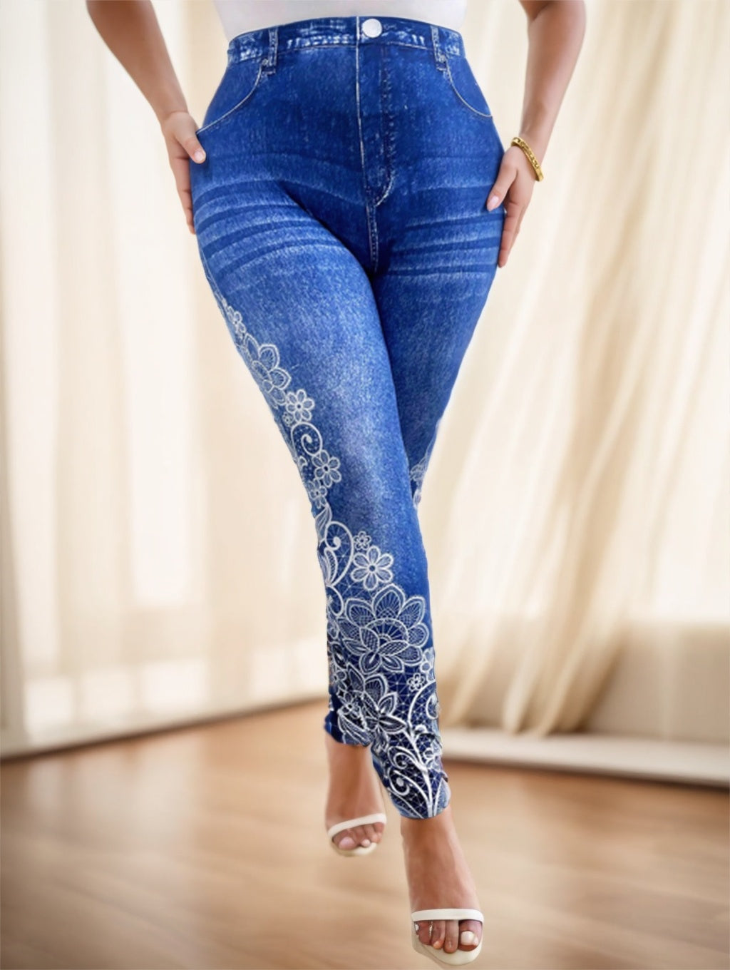 W Printed Jeans