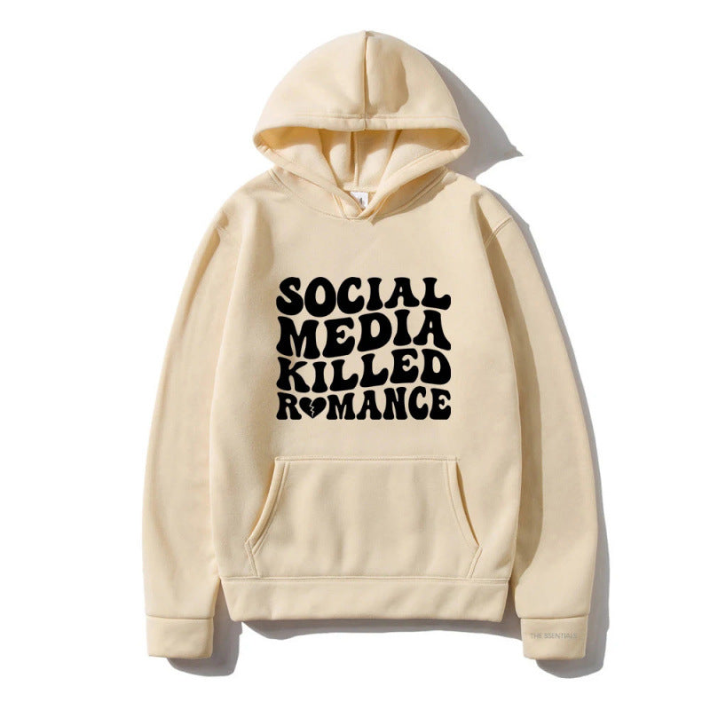 Letter Pattern Hoodie