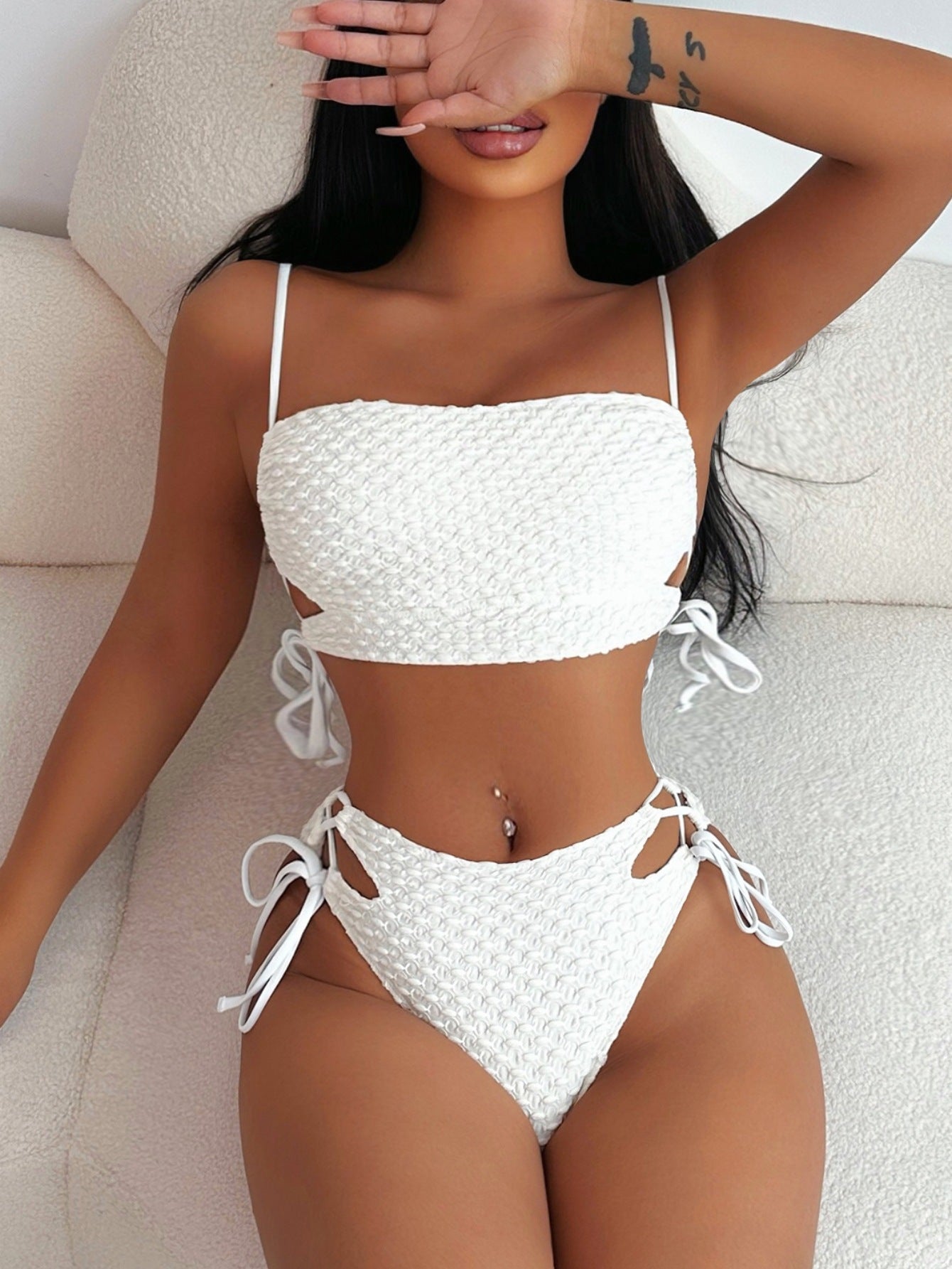 Creamy Sexy Swimsuit