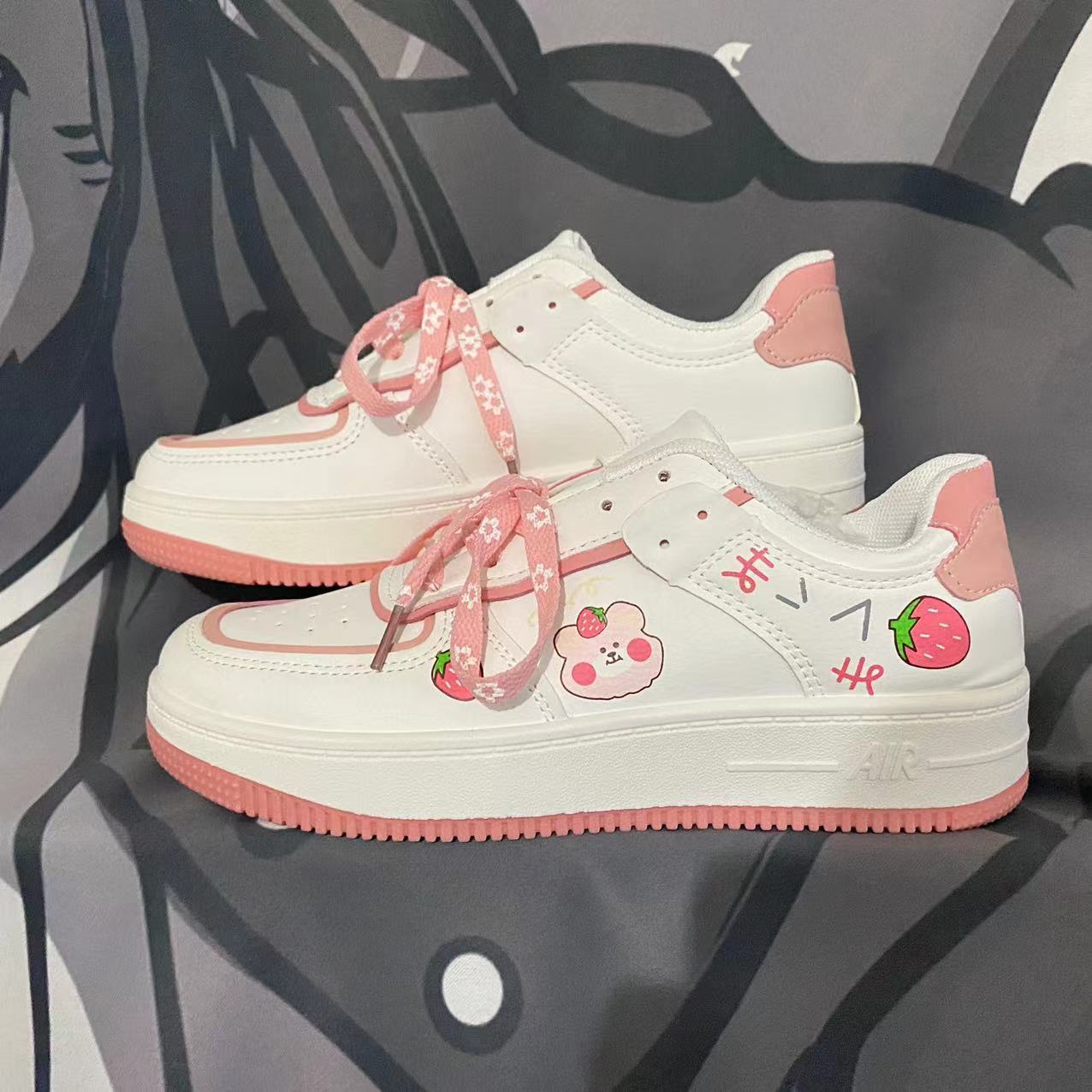 Strawberry Bear Sneakers