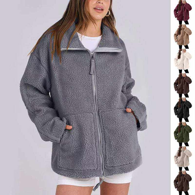 Winter Lapel Zip-up CoatCOUPLE MATCHING HOODIESROBS FASHIONSWEAR 114'SROBS FASHIONSWEAR 114’SWinter Lapel Zip-up Coat
