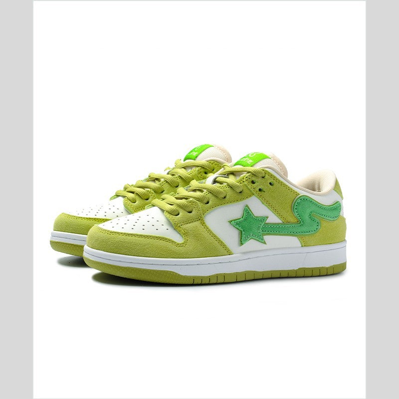 Apple Green Retro Casual Sneakers