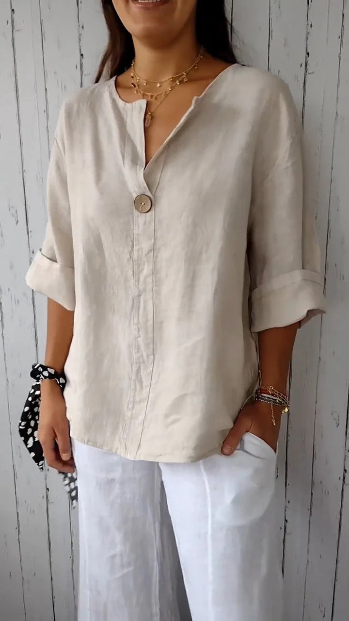 Fashion Button Tops