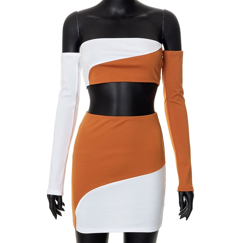 Chest Top Hip Wrap Skirt