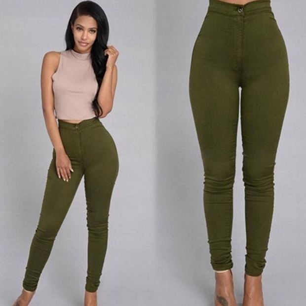 Fashion elastic jeans