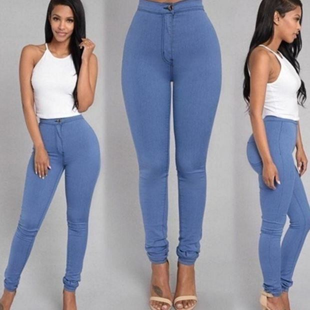 Fashion elastic jeans