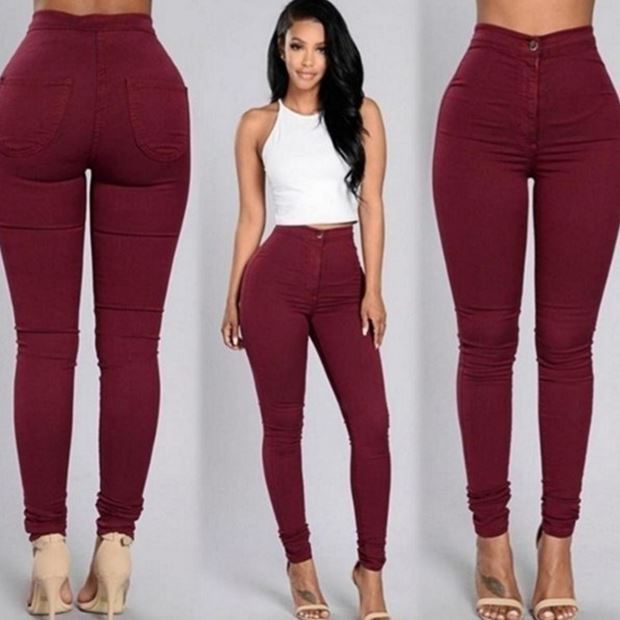 Fashion elastic jeans