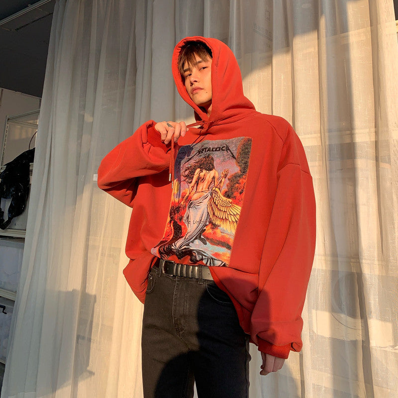 Jet Offset Print Pullover Hoodie