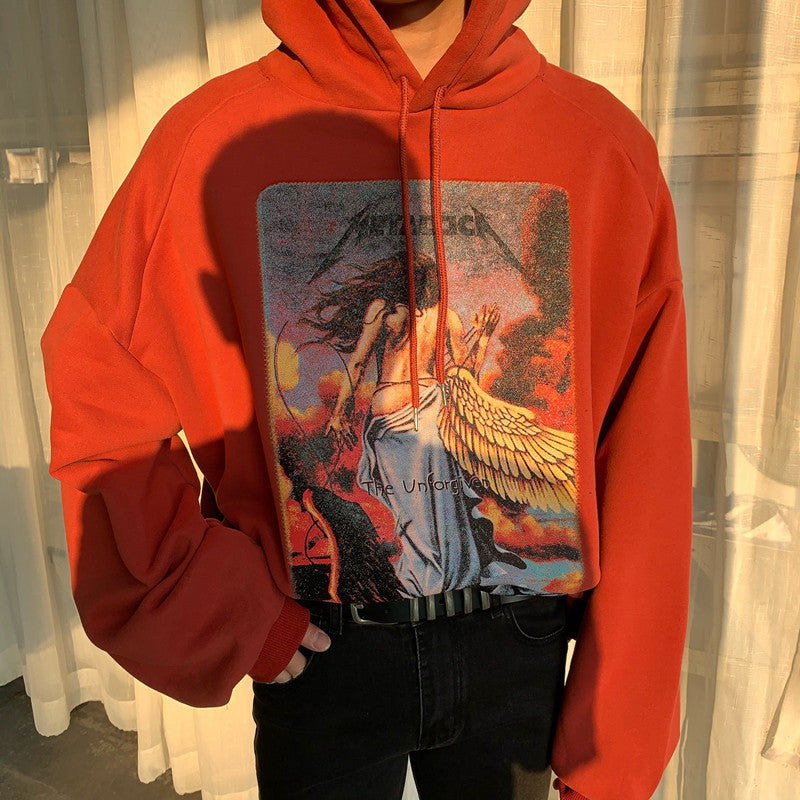 Jet Offset Print Pullover Hoodie