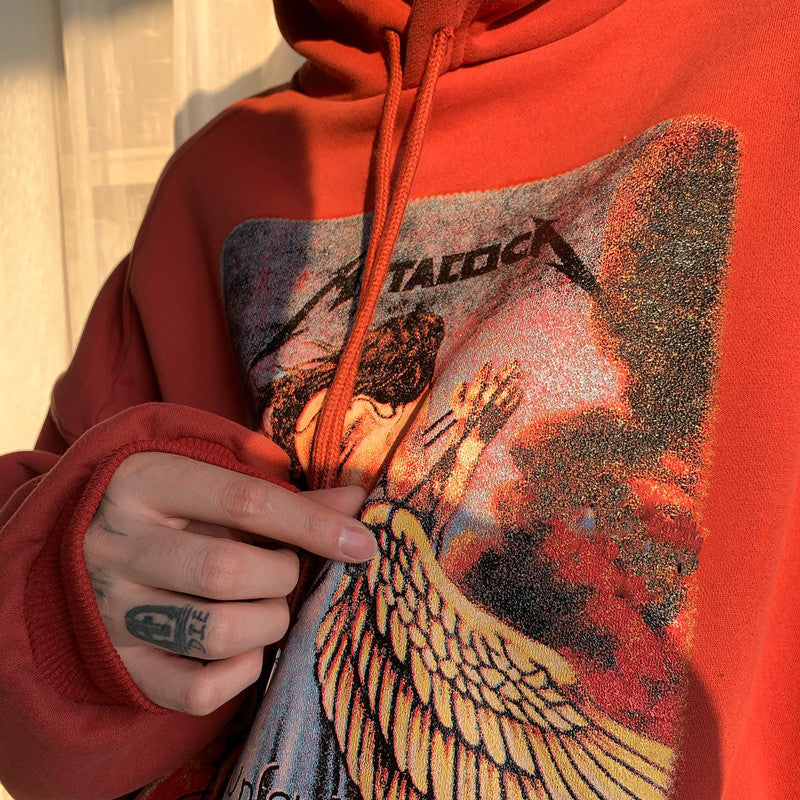 Jet Offset Print Pullover Hoodie