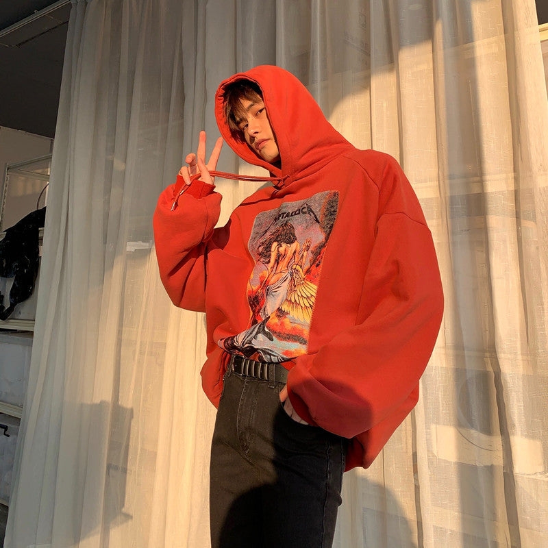 Jet Offset Print Pullover Hoodie