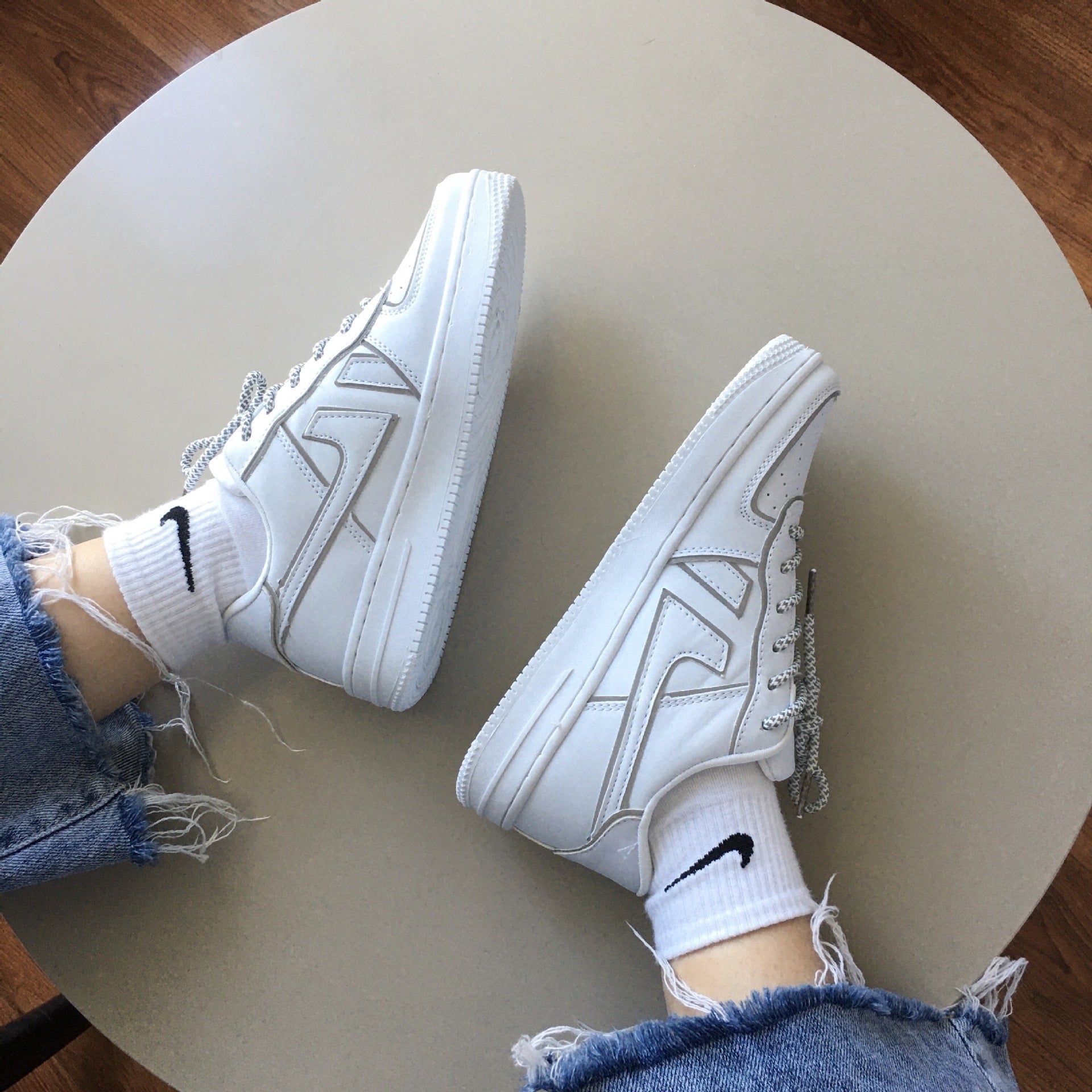 Reflective White Shoes III