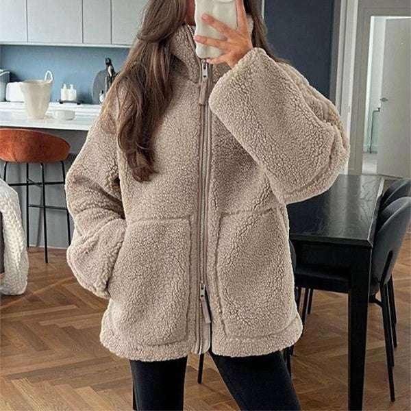 Winter Lapel Zip-up CoatCOUPLE MATCHING HOODIESROBS FASHIONSWEAR 114'SROBS FASHIONSWEAR 114’SWinter Lapel Zip-up Coat
