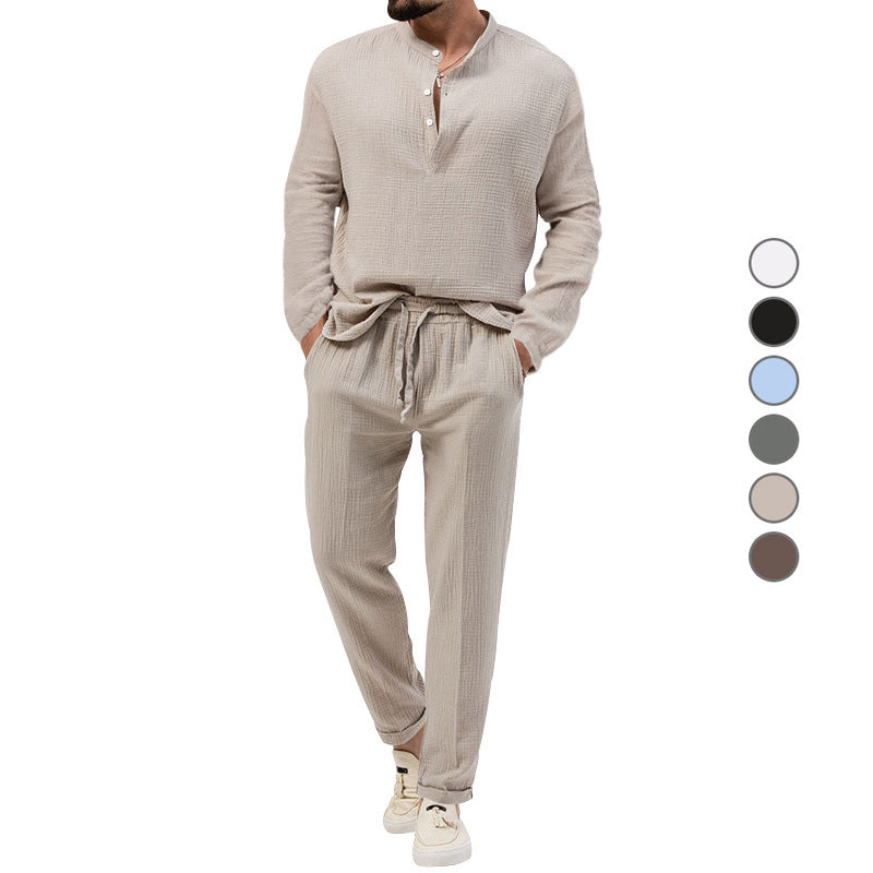 Color Casual T-shirt Suit