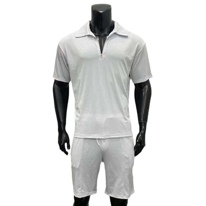 Zipper Polo's SetCOUPLE MATCHING HOODIESROBS FASHIONSWEAR 114'SROBS FASHIONSWEAR 114’SZipper Polo's Set