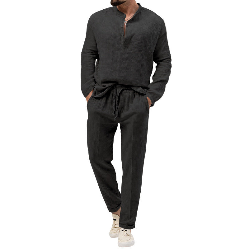 Color Casual T-shirt Suit