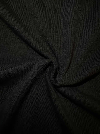 Black polyester spandex fabric swirl for You Can't Handle These Nut short sleeve top