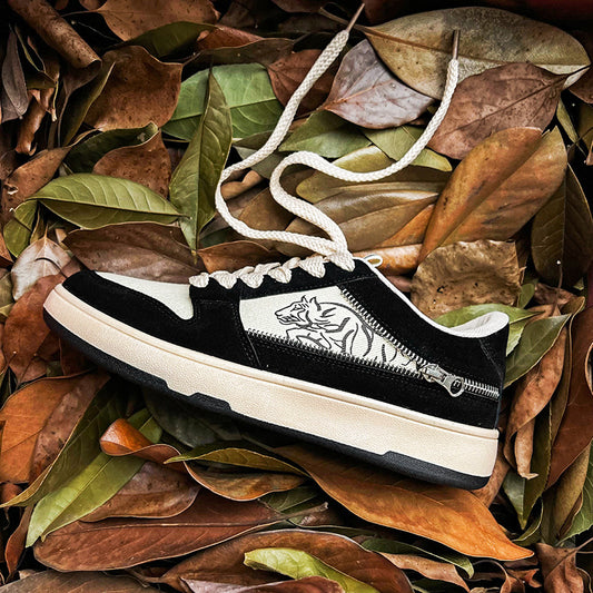 Zip-Up Casual Sneakers