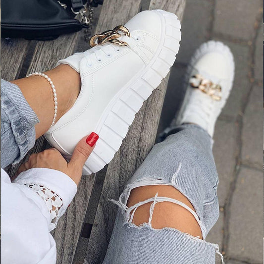 Low-Top Flat Sneakers