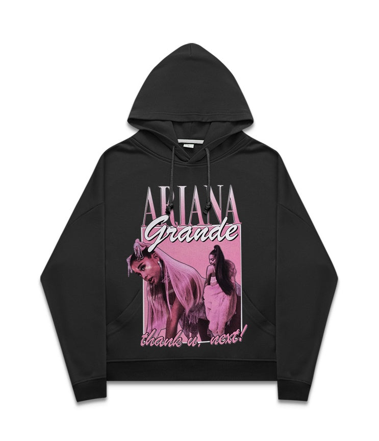 Ariana grande's stylish hoodie