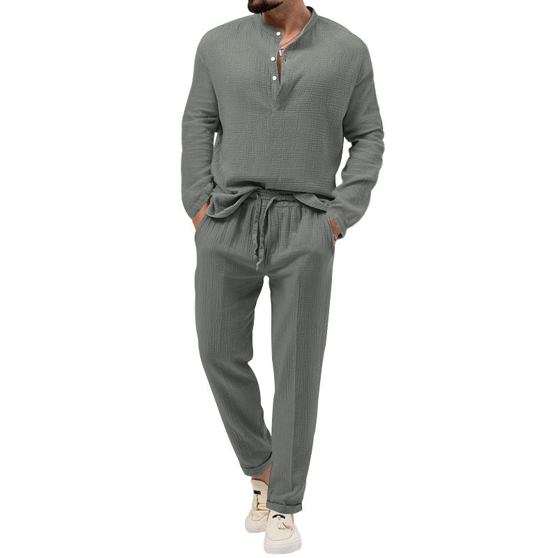 Color Casual T-shirt Suit