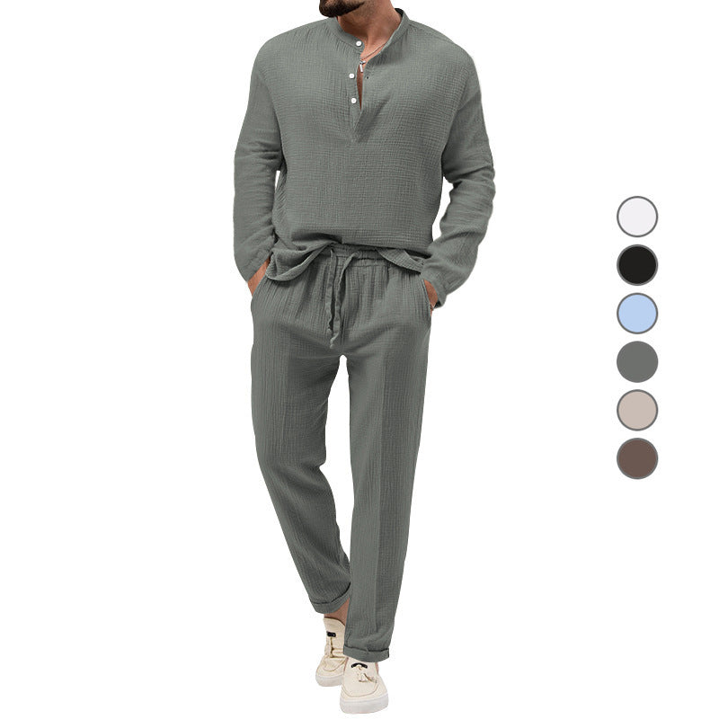 Color Casual T-shirt Suit
