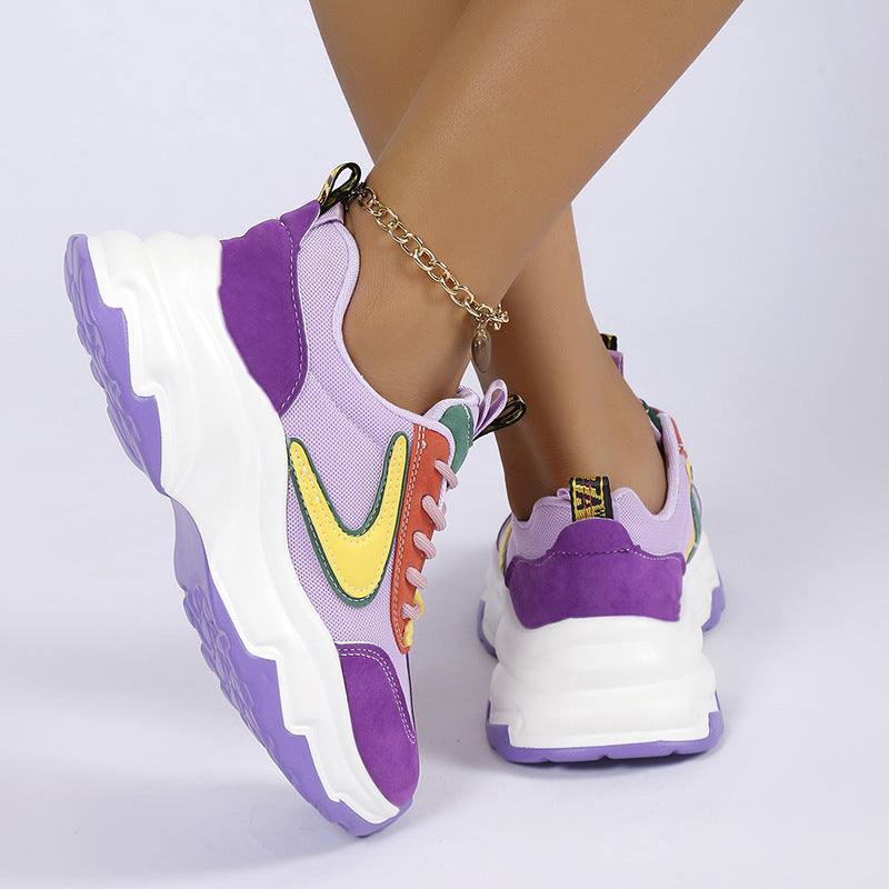 Color Lace Sneakers