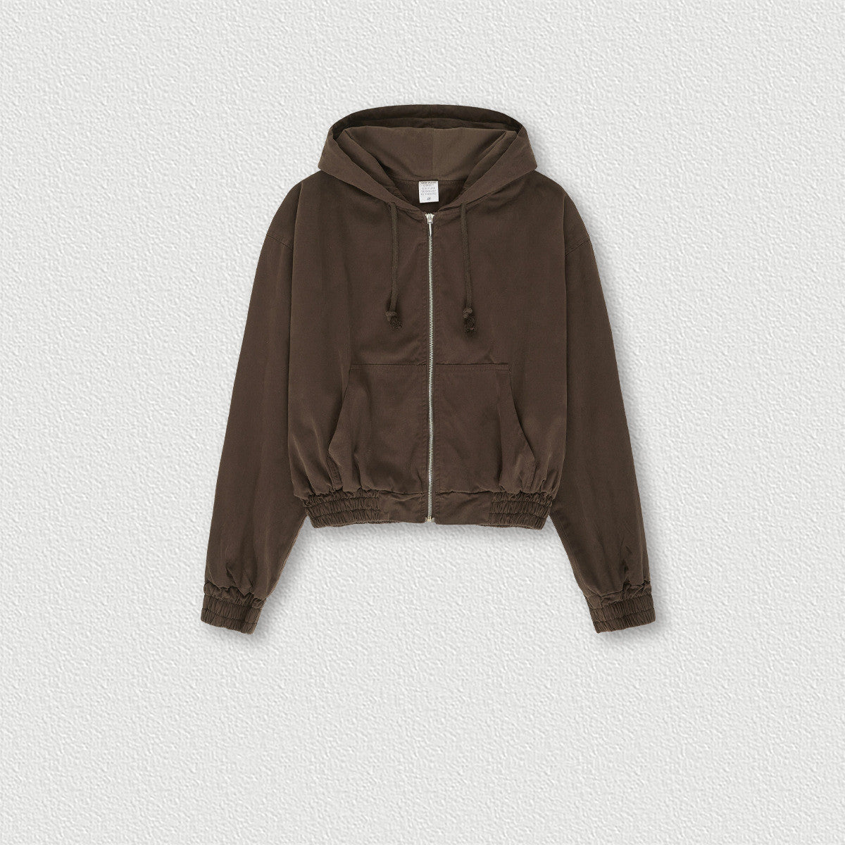 Distressed Zip Hoodie