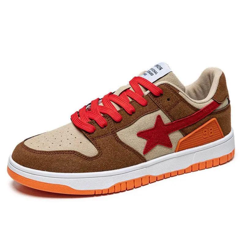 Product information:
 
 Color: LZ205 silver, LZ205 brown-orange
 
 Upper height: low top
 
 Heel height: low heel (1-3CM)
 
 Size: 37,38,39,40,41,42,43,44,45,46
 
 SRetro Flat SneakerMENS SNEAKERSROBS FASHIONSWEAR 114'SROBS FASHIONSWEAR 114’SRetro Flat Sneaker