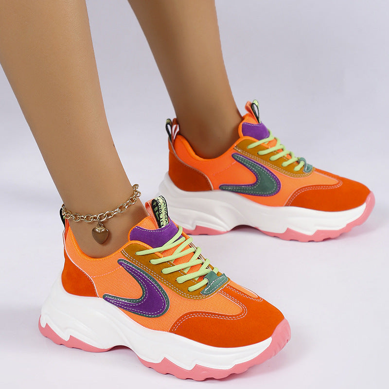 Color Lace Sneakers